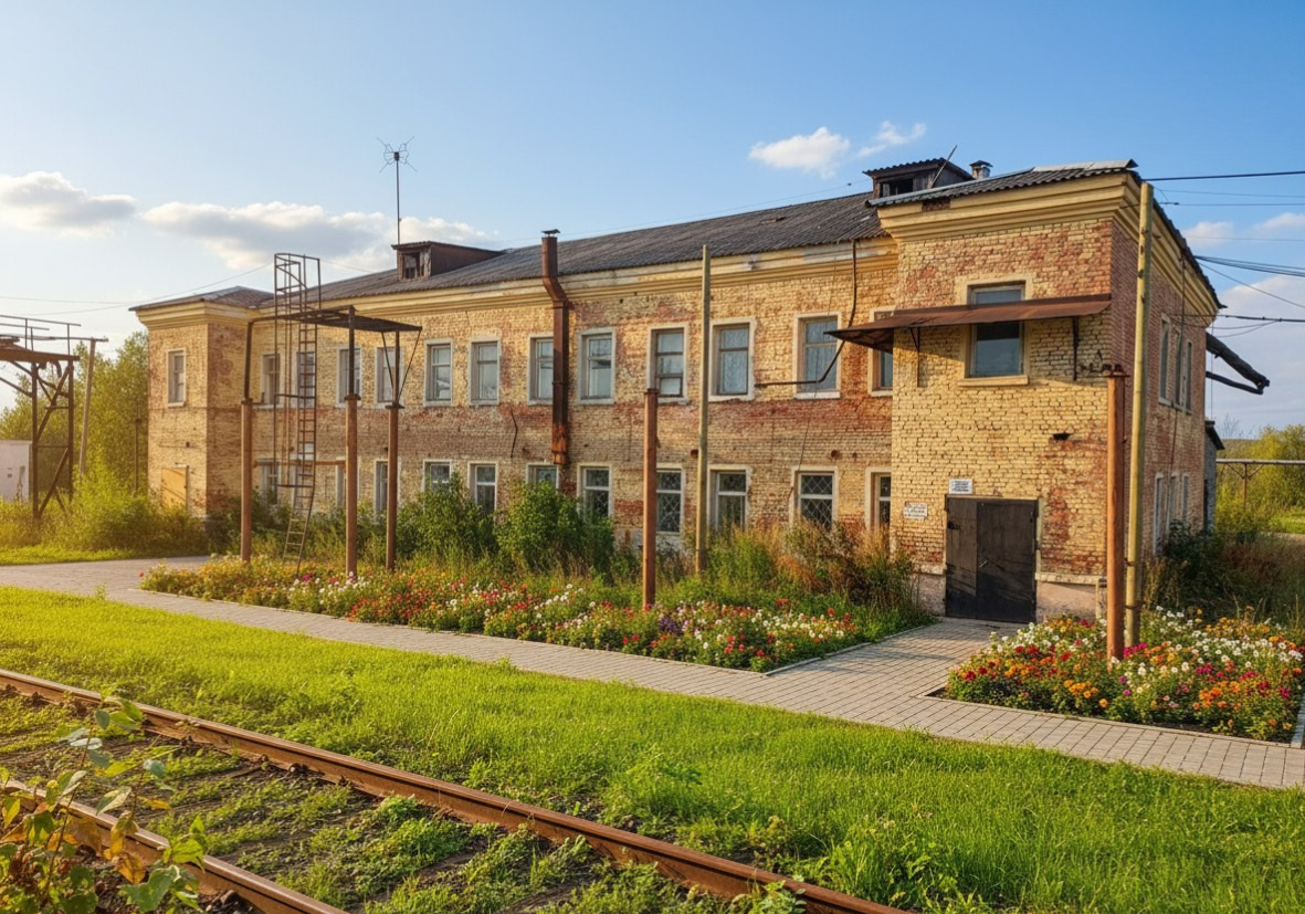 Участок с готовыми постройками